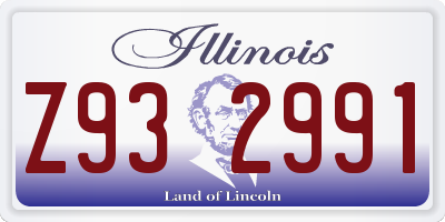 IL license plate Z932991