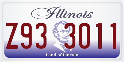 IL license plate Z933011
