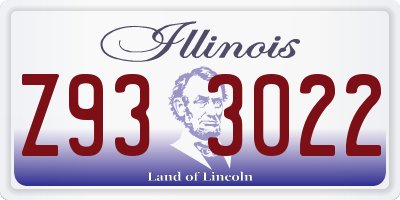 IL license plate Z933022