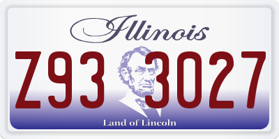 IL license plate Z933027