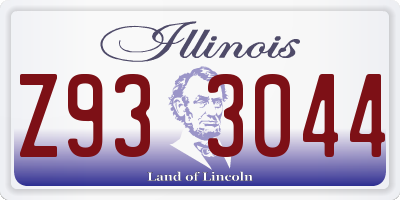 IL license plate Z933044