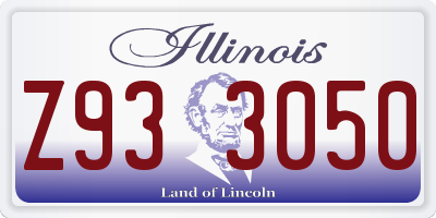 IL license plate Z933050