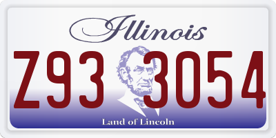 IL license plate Z933054