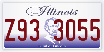 IL license plate Z933055