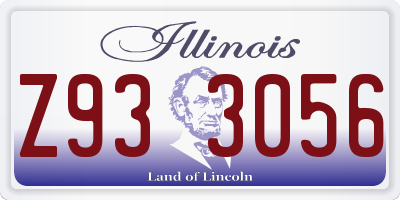 IL license plate Z933056