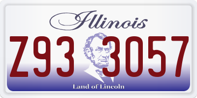 IL license plate Z933057
