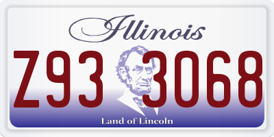 IL license plate Z933068
