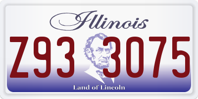IL license plate Z933075