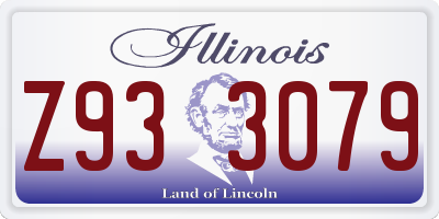 IL license plate Z933079
