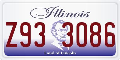 IL license plate Z933086