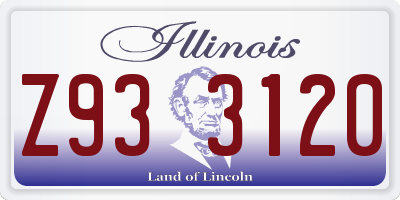 IL license plate Z933120