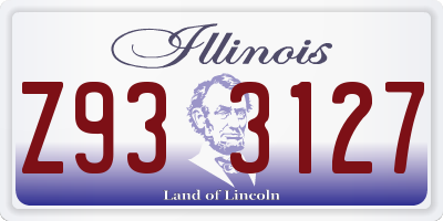 IL license plate Z933127