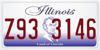 IL license plate Z933146