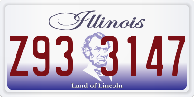 IL license plate Z933147