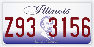 IL license plate Z933156