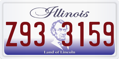 IL license plate Z933159