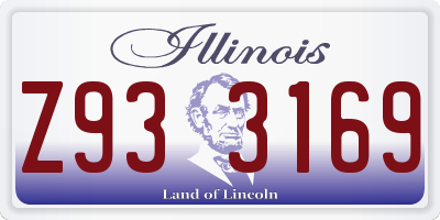 IL license plate Z933169