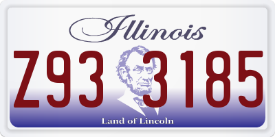 IL license plate Z933185