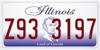 IL license plate Z933197