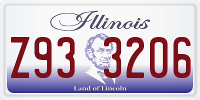 IL license plate Z933206