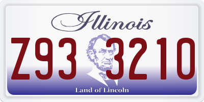IL license plate Z933210