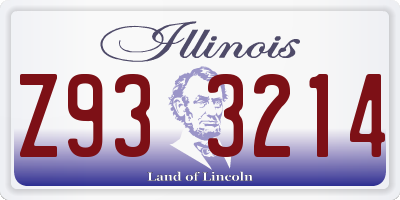 IL license plate Z933214