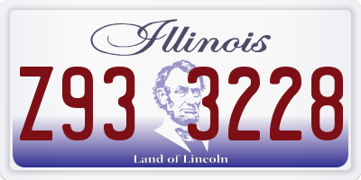IL license plate Z933228