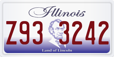 IL license plate Z933242