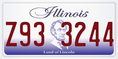 IL license plate Z933244
