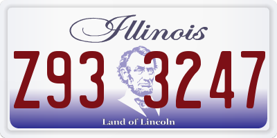 IL license plate Z933247