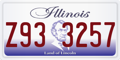 IL license plate Z933257