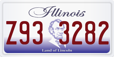 IL license plate Z933282