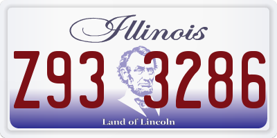 IL license plate Z933286