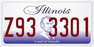 IL license plate Z933301