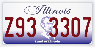 IL license plate Z933307