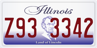 IL license plate Z933342
