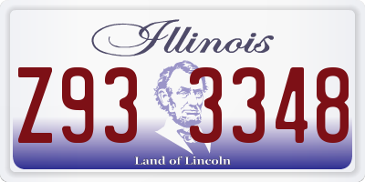 IL license plate Z933348