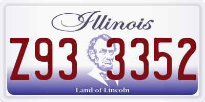 IL license plate Z933352