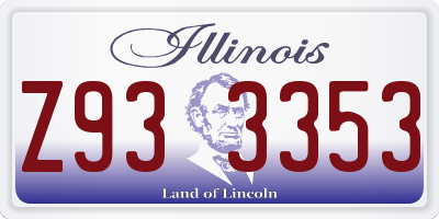 IL license plate Z933353