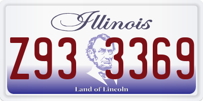 IL license plate Z933369