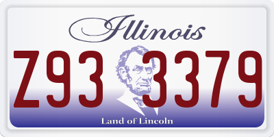 IL license plate Z933379