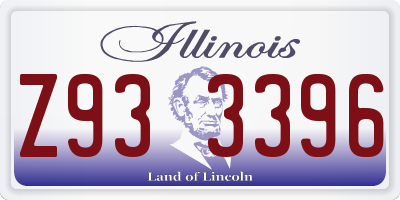 IL license plate Z933396
