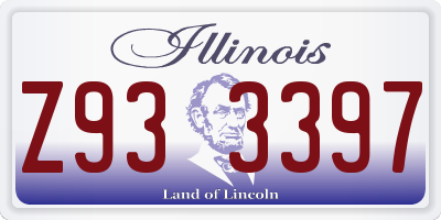 IL license plate Z933397