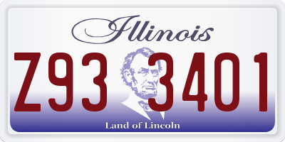 IL license plate Z933401