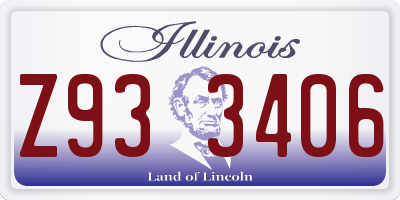 IL license plate Z933406