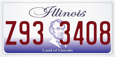 IL license plate Z933408