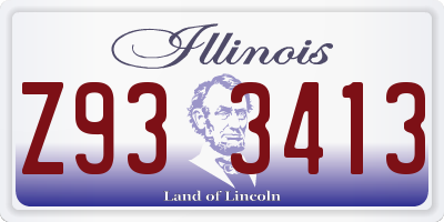 IL license plate Z933413