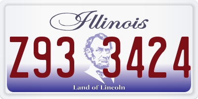 IL license plate Z933424