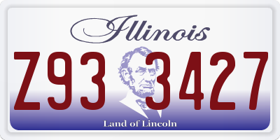 IL license plate Z933427