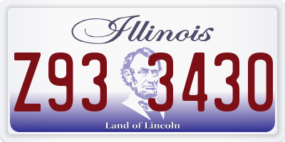 IL license plate Z933430